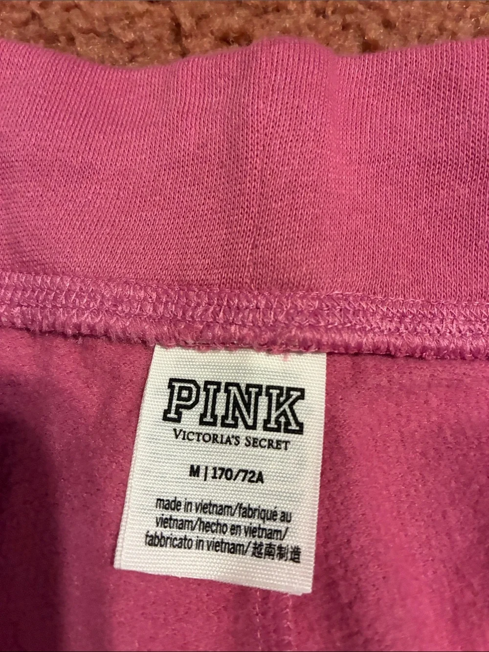 Victoria's Secret PINK Shorts - Dusy Rose Pink with White Logo, Medium